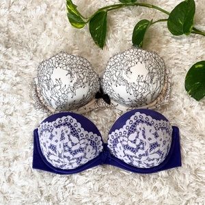 VICTORIAS SECRET s/2 “very sexy” lace  bras